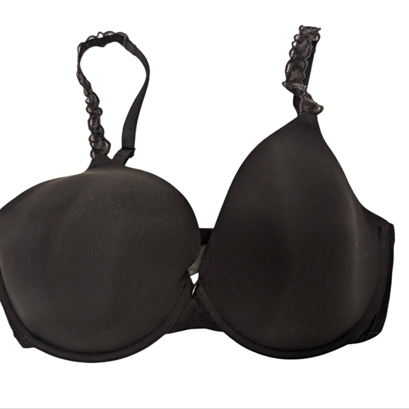 NATORI 32DD Underwire Black Bra Moulded Pure Luxe Custom Coverage - Picture 4 of 10